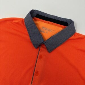 Nike Golf Polo Shirt Mens XL Orange Dri-Fit Tour Performance 685729-843